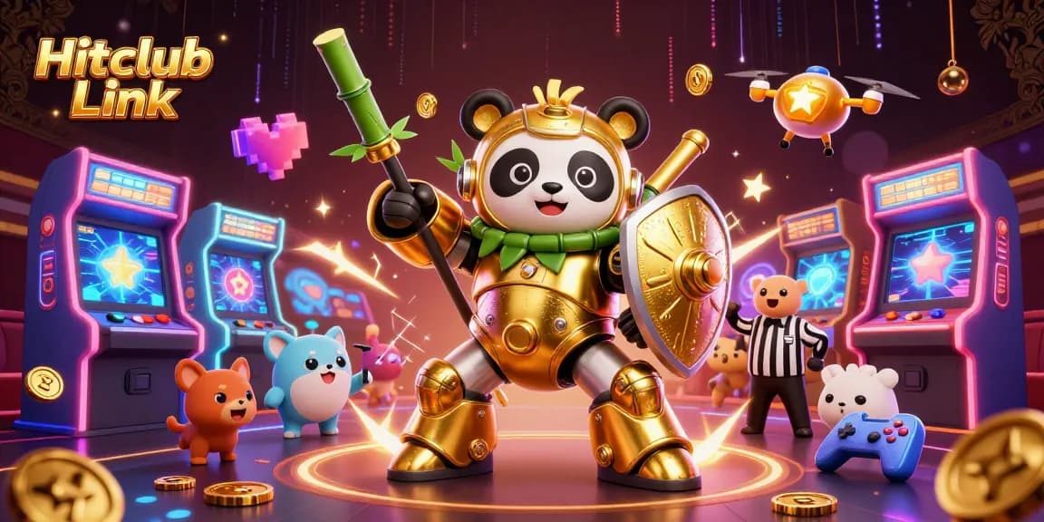 Engage in thrilling gameplay with Hitclub Link, showcasing a vibrant 3D casino arena.