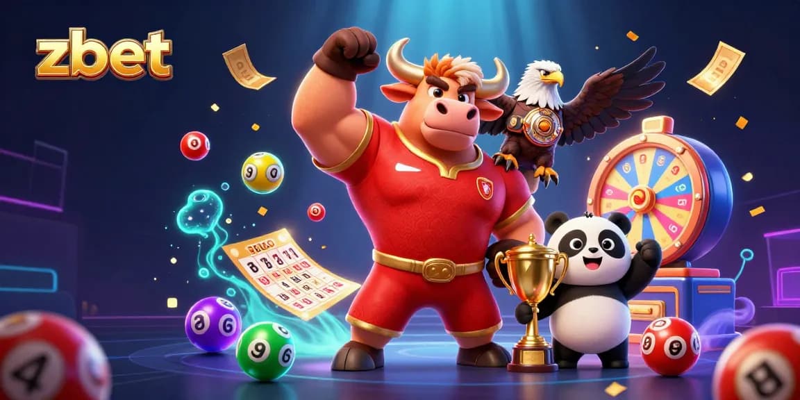 Experience big wins with zbet's dynamic gaming scene featuring vibrant characters and exciting elements.