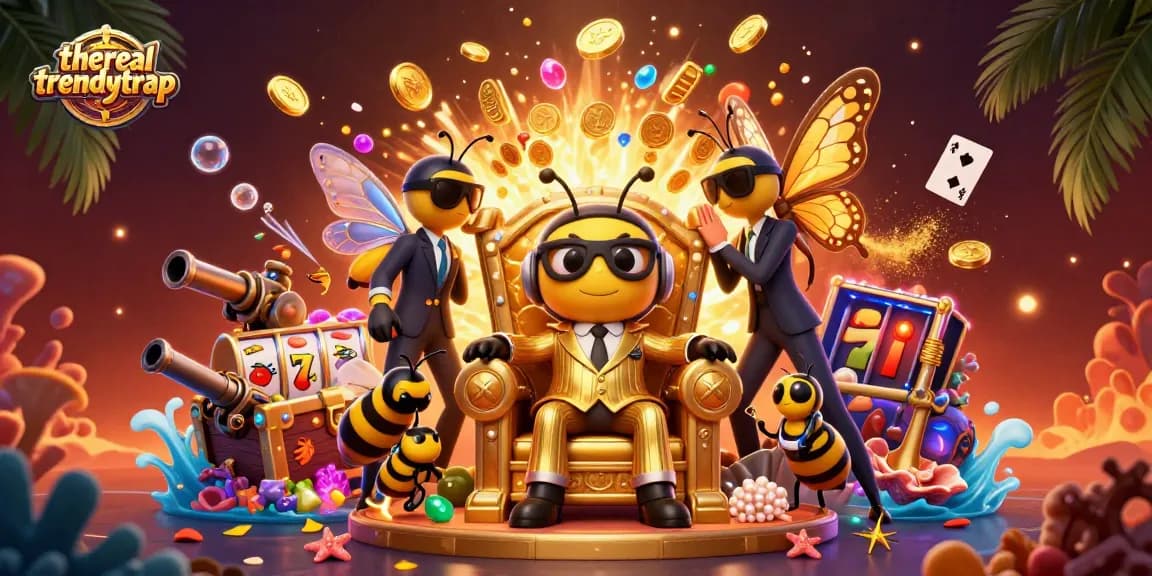 Menangkan jackpot dengan therealtrendytrap dalam ilustrasi 3D yang penuh warna.