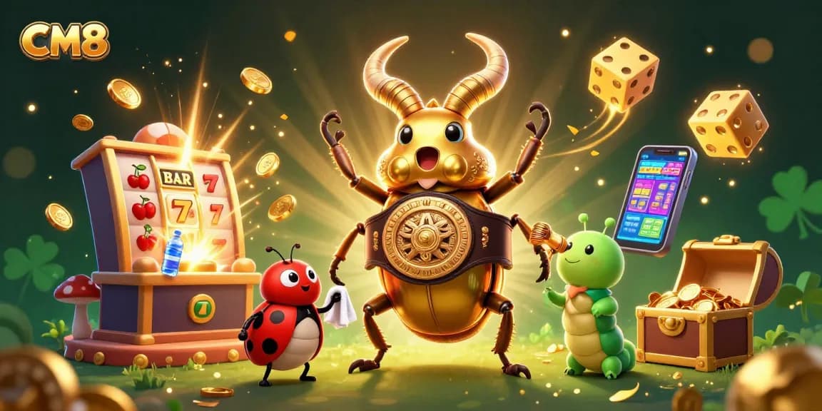 Experience thrilling gameplay at CM8 with a vibrant casino scene featuring exciting game elements.