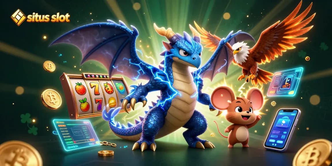 Permainan situs slot dengan elemen jackpot dan simbol buah yang menarik perhatian.