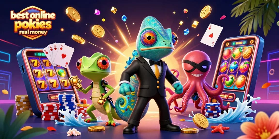 Spin the best online pokies real money with chameleons, gadgets, and thrilling jackpots.