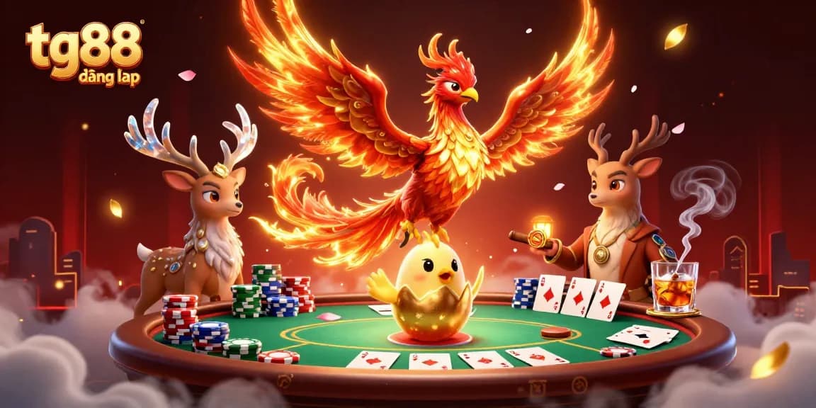 Engage in thrilling gameplay at tg88 đăng nhập with vibrant casino elements and characters.
