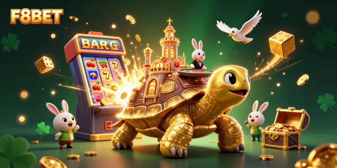 Experience thrilling gameplay at F8BET with vibrant characters, dynamic gaming elements, and festive casino atmosphere.