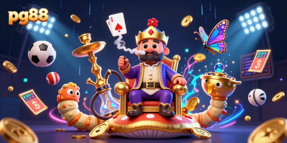 Experience pg88 with vibrant gambling action in an ultra-detailed 3D casino scene.