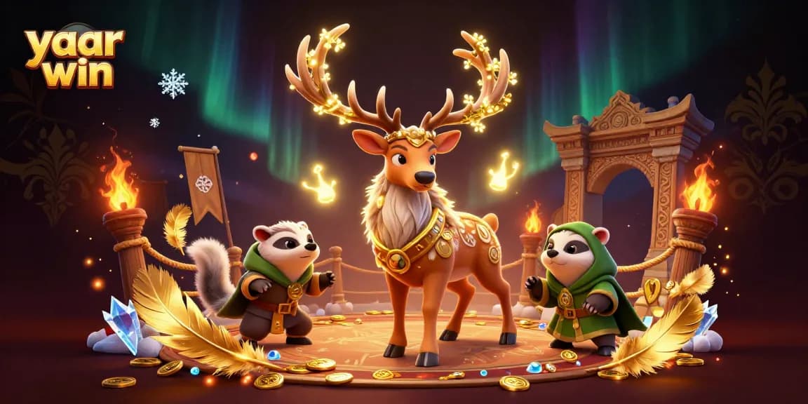 Engage with the thrill of yaar win in this vibrant, ultra-detailed 3D casino scene.