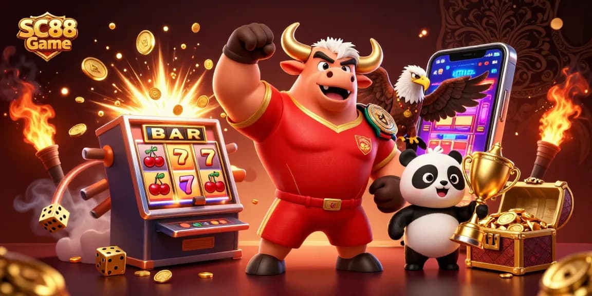 Experience the SC88 Game with vibrant mascots, thrilling jackpots, and rich casino elements.