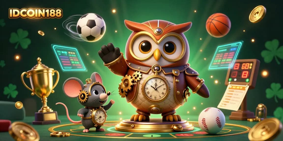 Engage with IDCOIN188 as you explore an exciting steampunk casino universe filled with dynamic sports betting elements.