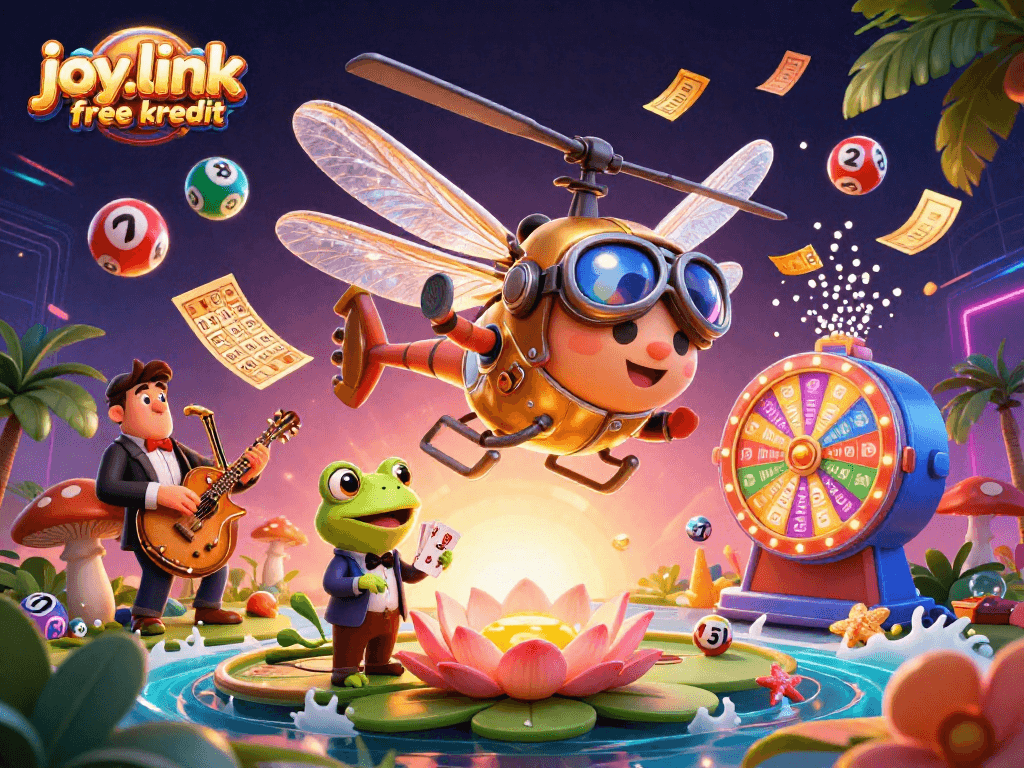 Experience dynamic gameplay with joy.link free kredit in a vibrant carnival scene filled with excitement.