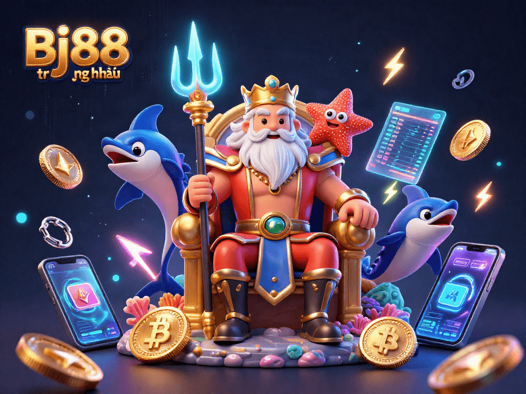 Engage with Bj88 trang chủ and explore thrilling crypto casino elements in an enchanting scene.