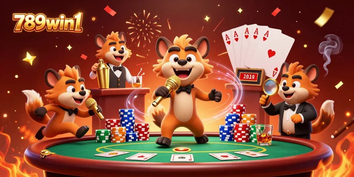 Experience exciting gaming at 789win1 where hyenas bring laughter to the casino atmosphere.