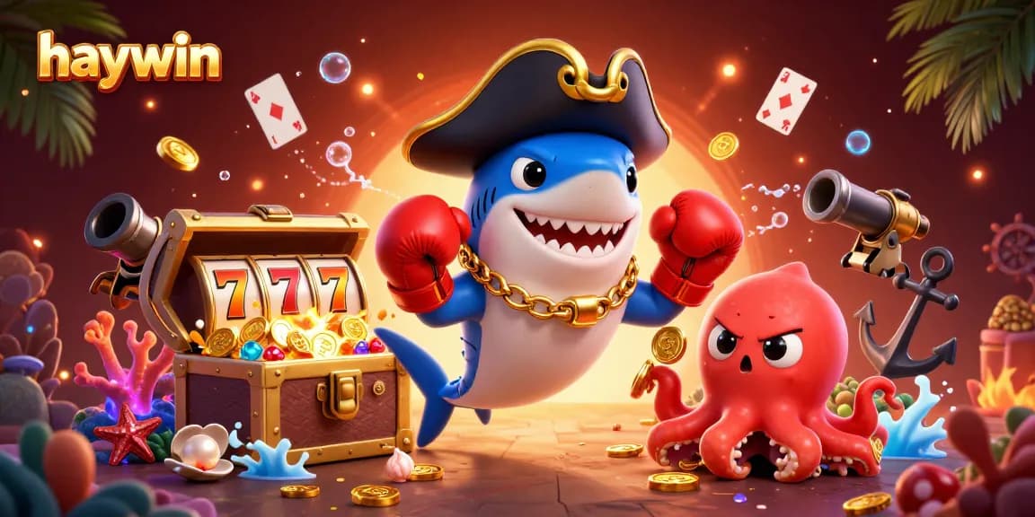 Spin the reels and dive into winning moments with haywin's vibrant casino adventure illustration.