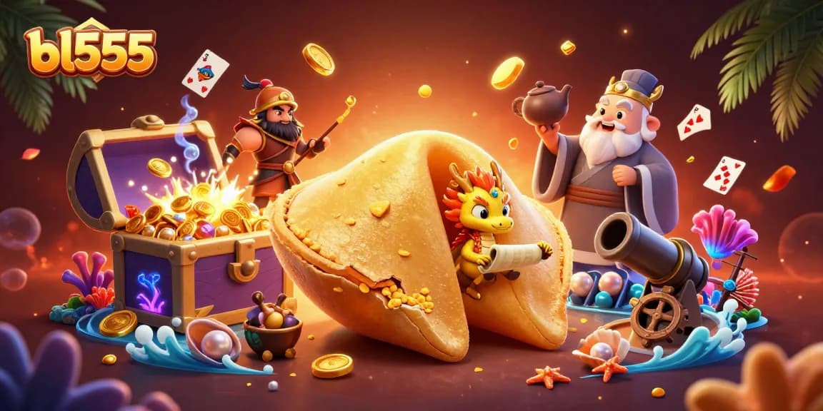Engage with bl555's vibrant gaming adventure as a wise dragon unveils fortune in a thrilling casino scene.