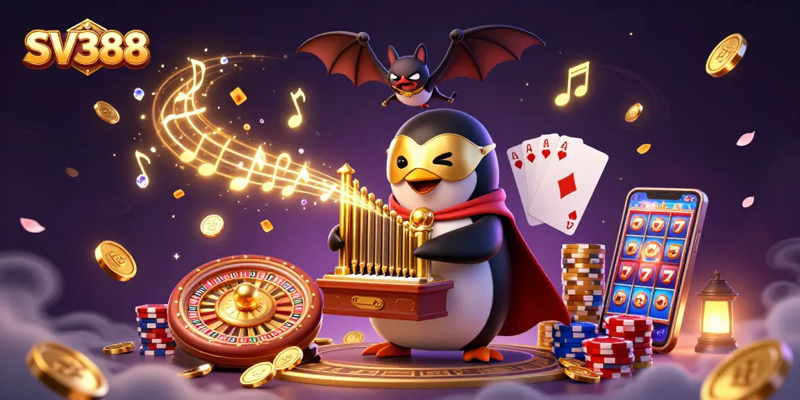 Experience thrilling cockfighting action with SV388 in a vibrant casino setting.