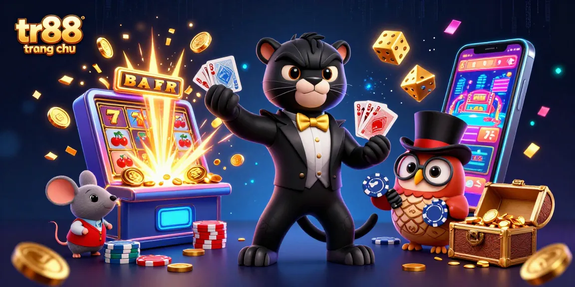 Engage in exciting gameplay at tr88 trang chủ with vibrant casino characters and dynamic elements.