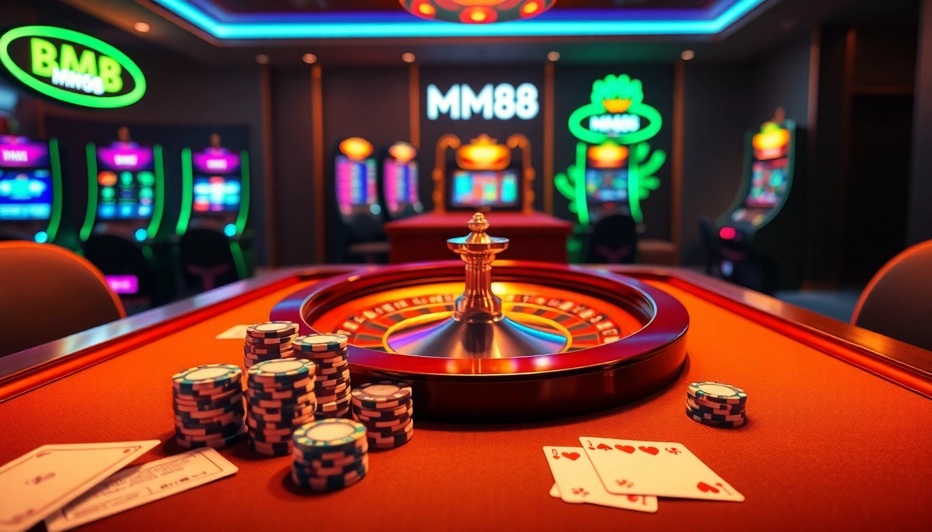 Experience thrilling gaming at trang chủ mm88 with luxurious casino elements and vibrant excitement