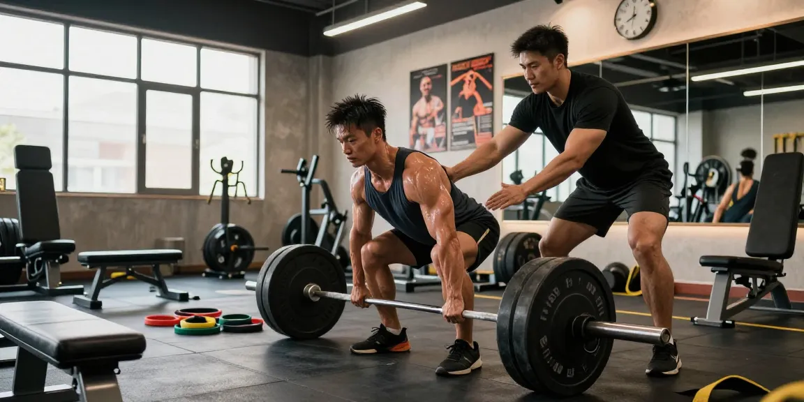 Kraftsportler hebt Gewichte im Steroidshop Fitnessstudio und zeigt Stärke und Entschlossenheit.
