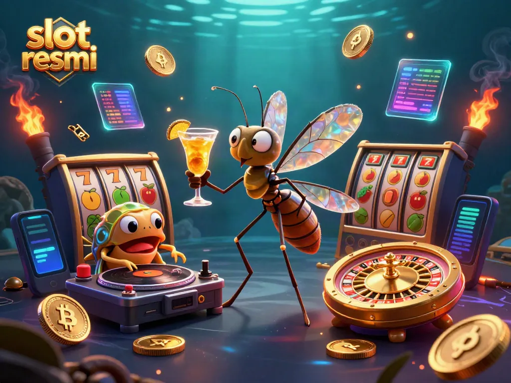Engage with slot resmi through an ultra-detailed 3D casino scene featuring unique characters and rich gaming elements.