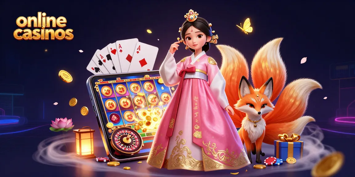 Engage in exciting online casinos with vibrant slots and dynamic gameplay elements surrounding a graceful figure.