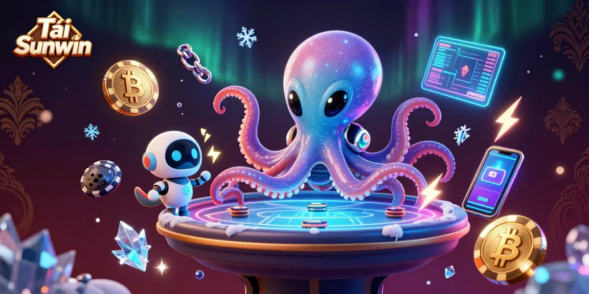 Engage with Tải Sunwin through an exciting holographic poker scene featuring alien characters.