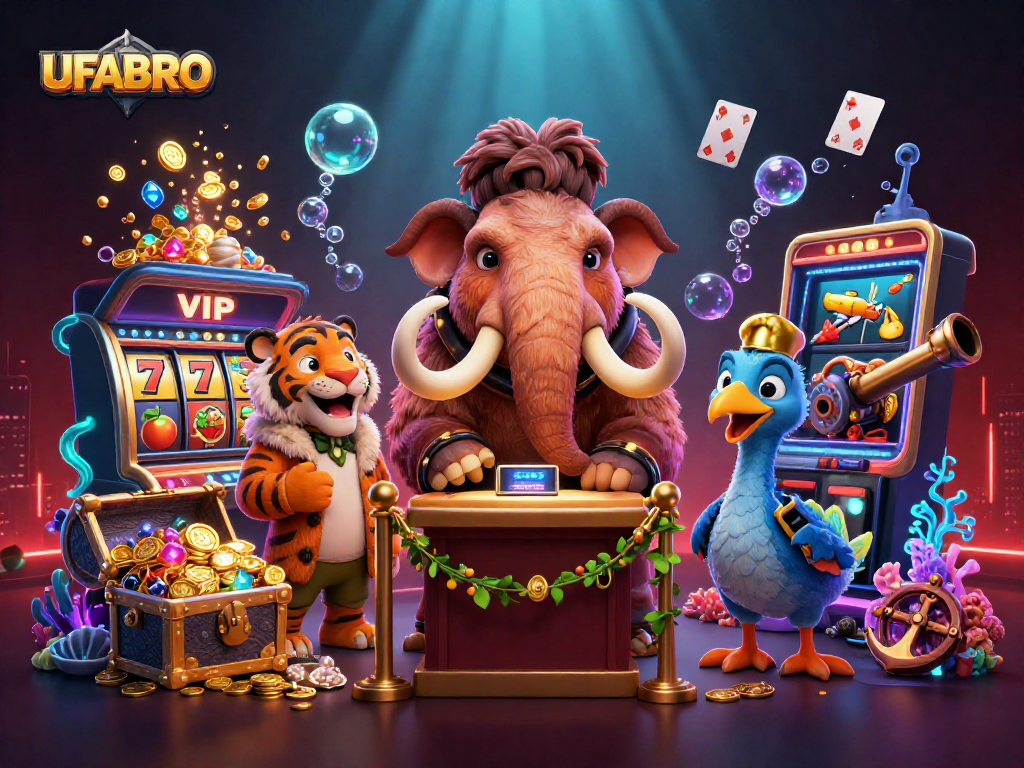 UFABRO offers thrilling casino experiences with vibrant characters and engaging slot games