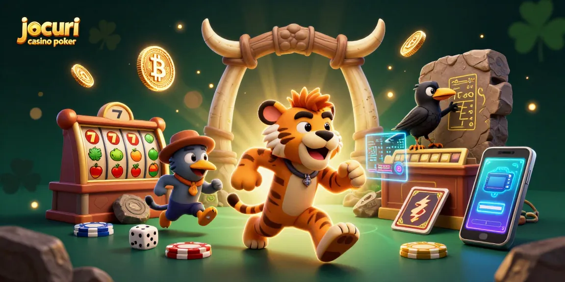 Implică-te în jocuri casino poker cu o ilustrație 3D vibrantă, aducând la viață atmosfera de cazino.