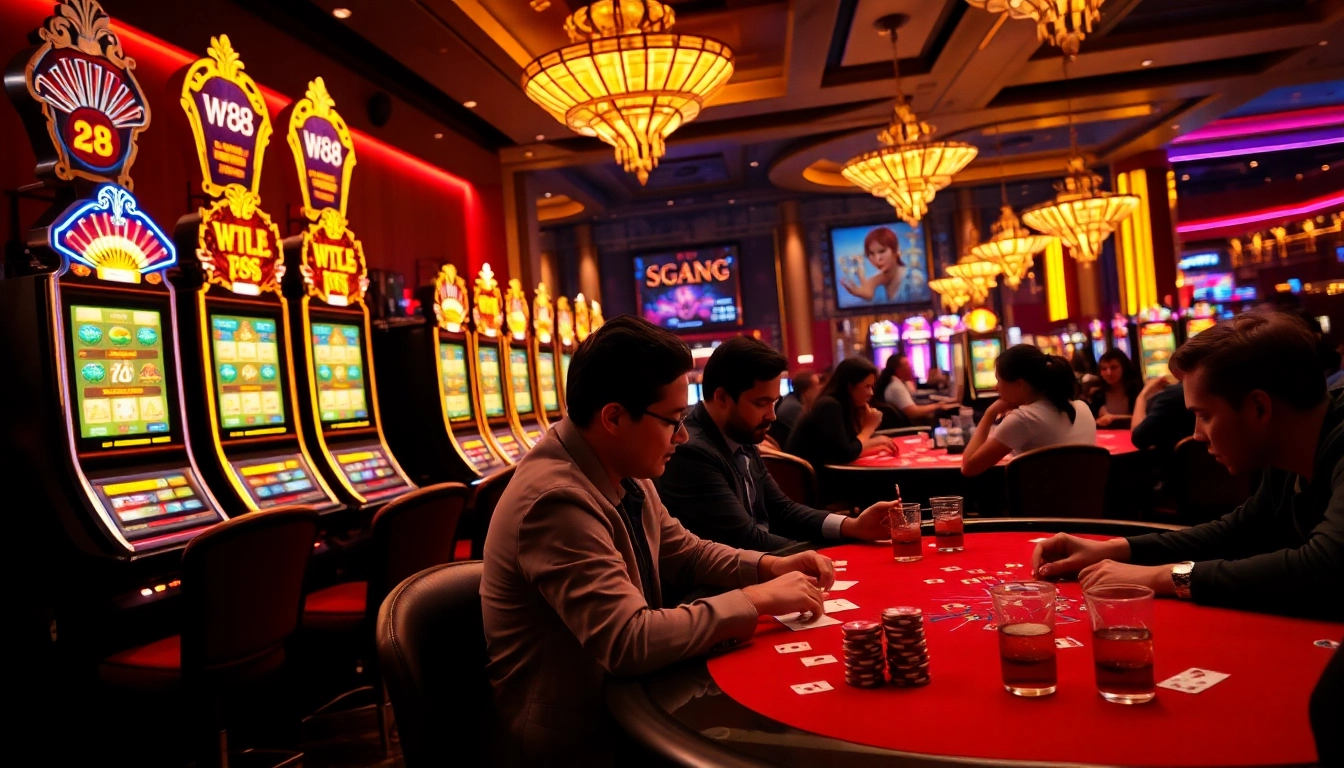 Experience the excitement of gaming at w88cas.com with immersive casino atmosphere and stylish players.