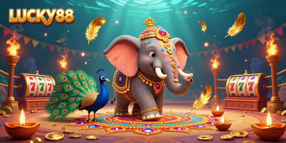 Spin the reels of LUCKY88 with vibrant elements and rich casino visuals.