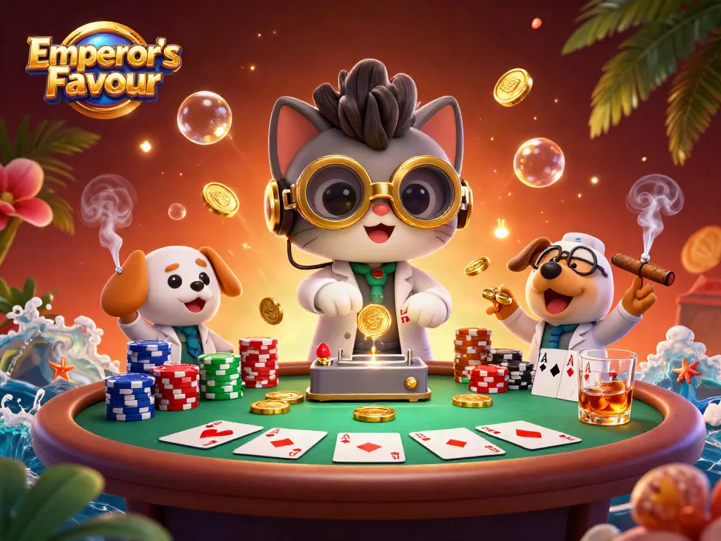 เล่นเกมที่ หยิบยก "Emperor’s Favour" ด้วยมือเต็มไปด้วยชิปคาสิโน