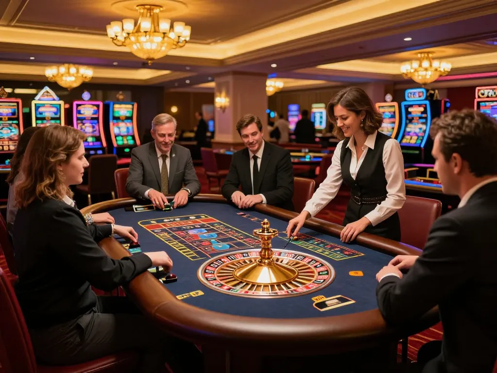 Experience the thrill of keonhacai 88 as players enjoy a captivating roulette game in a vibrant casino environment.