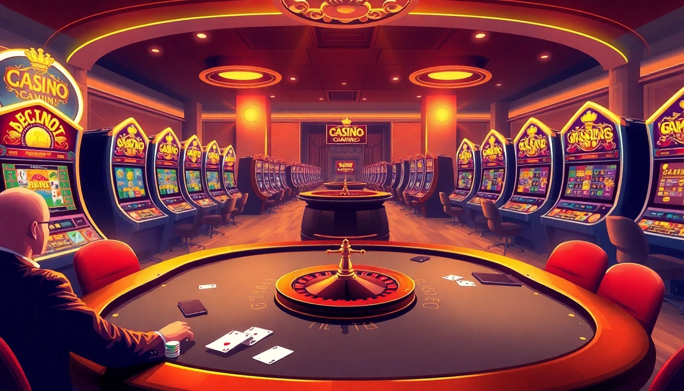 Engage in thrilling gameplay at https://33win5.it.com/ featuring a luxurious casino environment and vibrant tables.