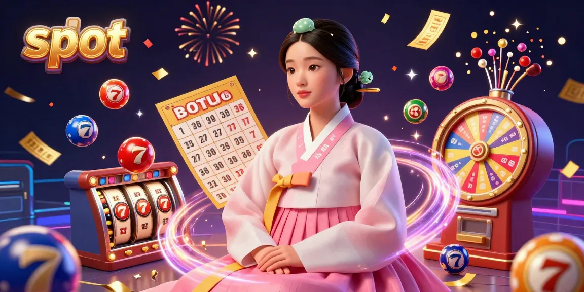 Experience thrilling slot gameplay with a serene Asian woman playing amidst dynamic lottery and casino elements.