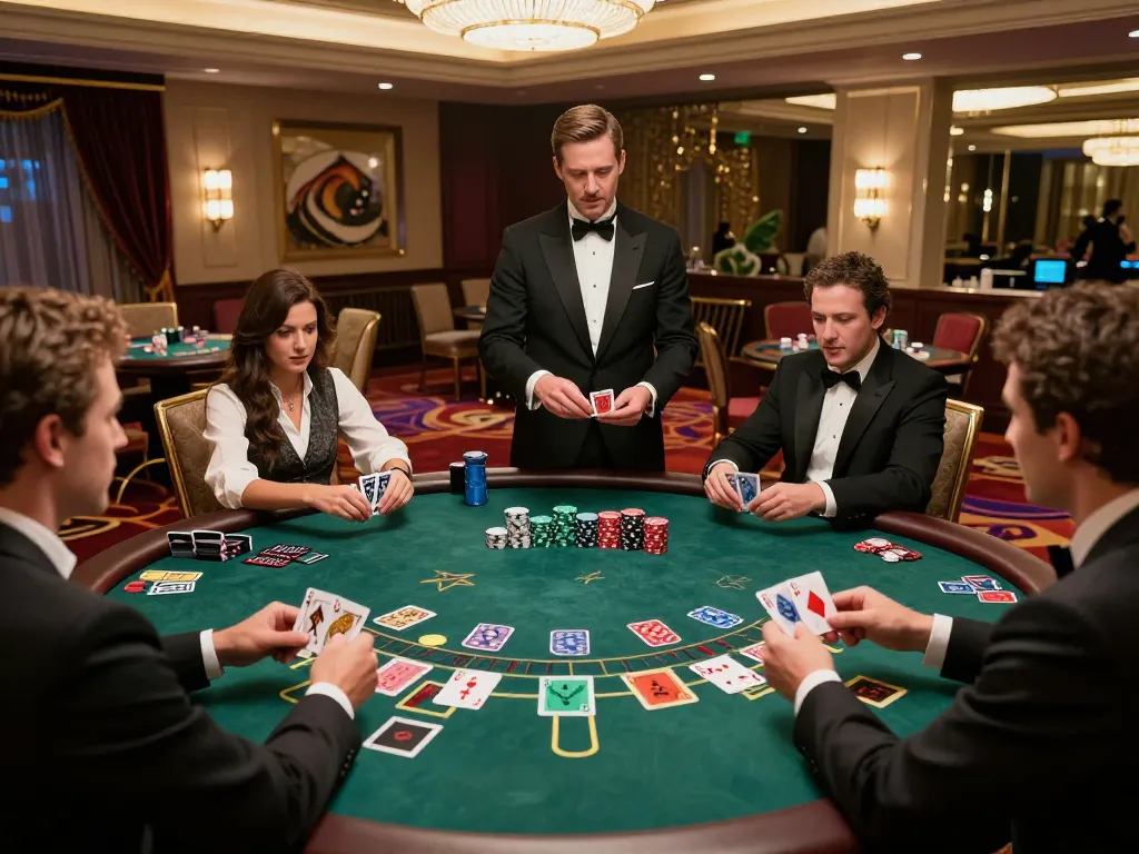 Rasakan sensasi WOLES88 di meja blackjack mewah dengan pemain yang sedang bertindak