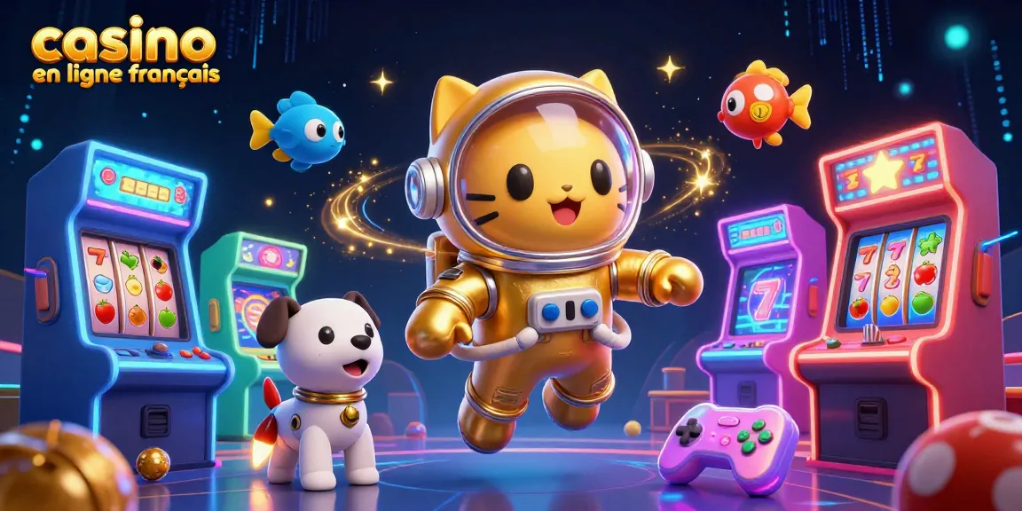 Jouez à des jeux passionnants au casino en ligne français avec une scène animée 3D palpitante.
