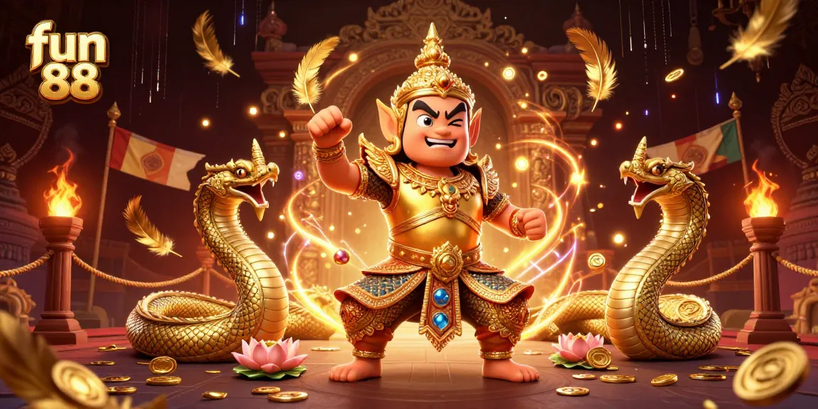 Experience thrilling action at fun 88 as you engage with vibrant casino elements in this dynamic illustration.