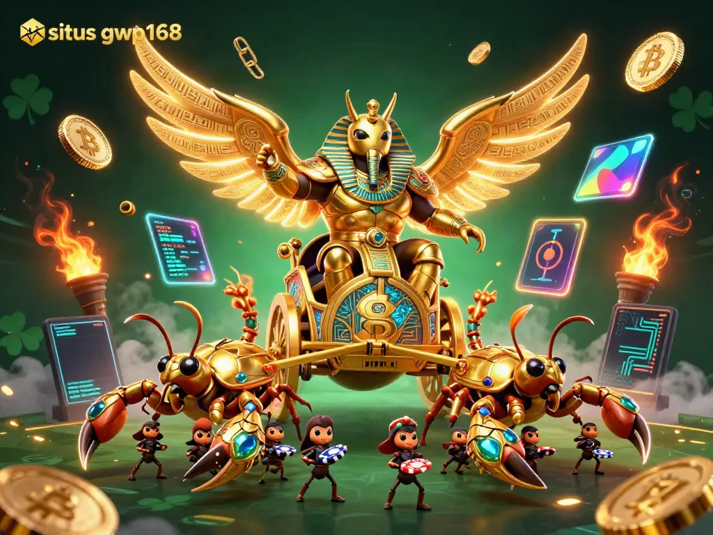 Situs gwp168 menghadirkan ilustrasi kasino online yang modern dengan karakter menarik dan elemen game interaktif.