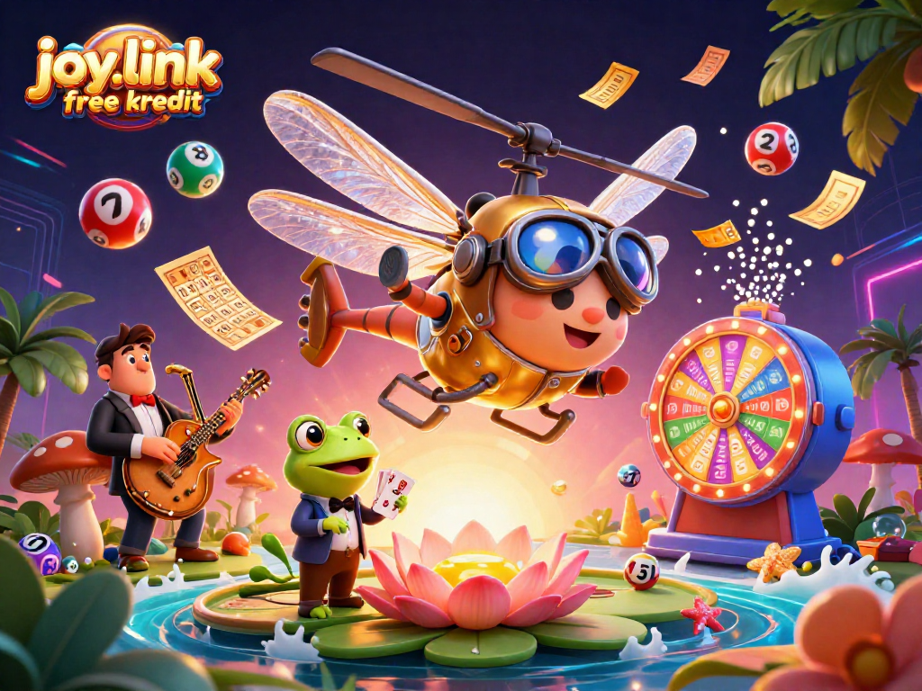 Experience dynamic gameplay with joy.link free kredit in a vibrant carnival scene filled with excitement.