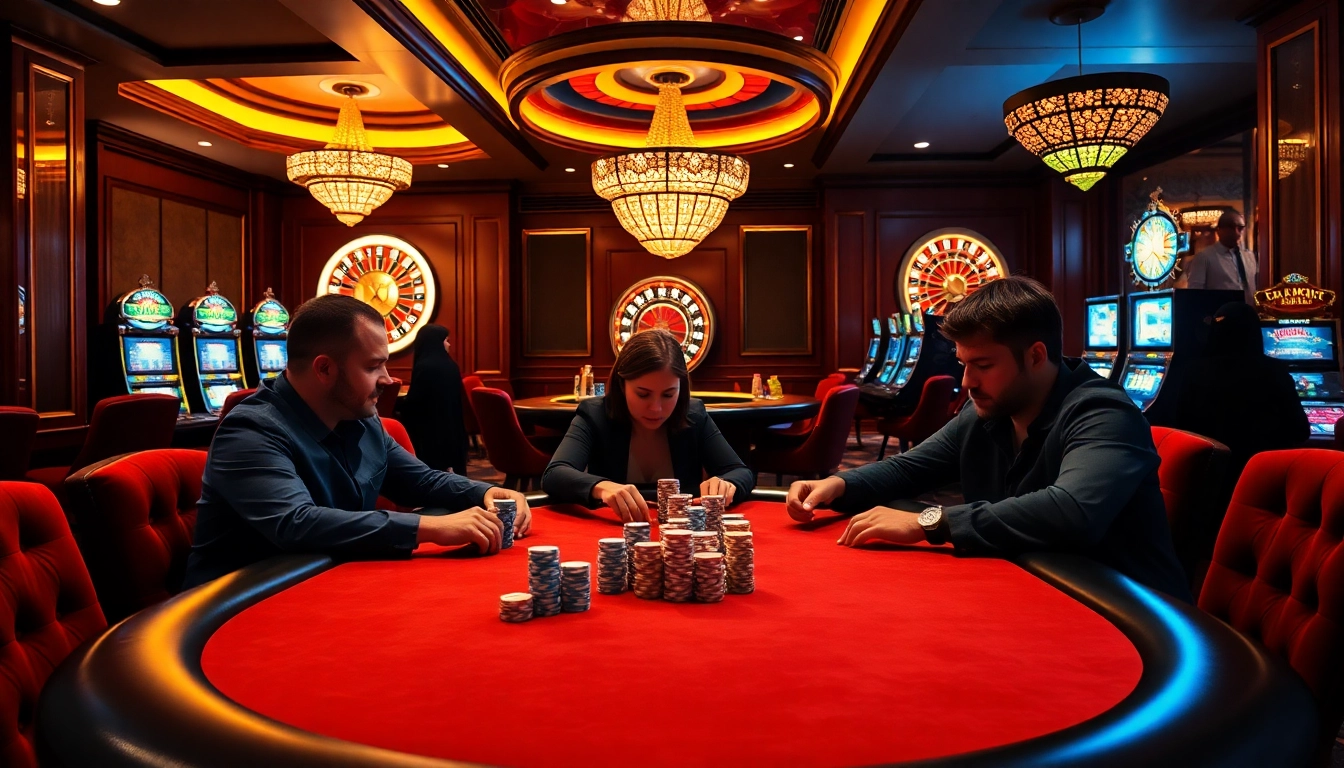 Experience the thrill of winning at a luxurious casino: cek di sini info selanjutnya with tables and slots.
