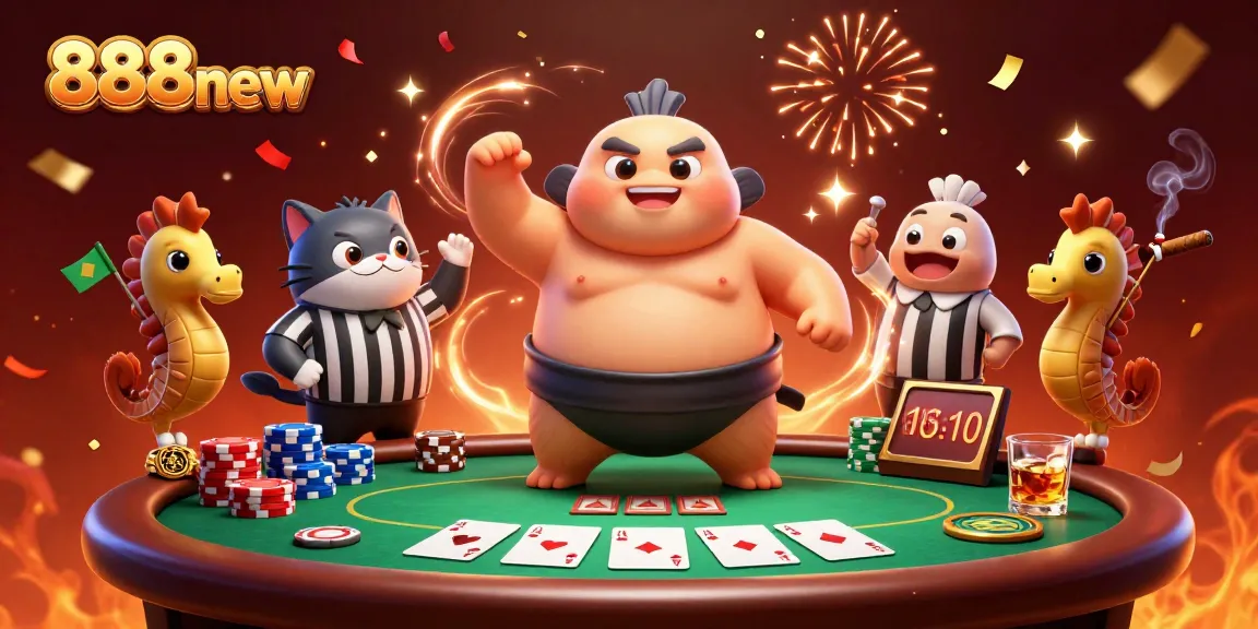 Experience thrilling gameplay at 888new with vibrant poker action in a colorful underwater casino scene.