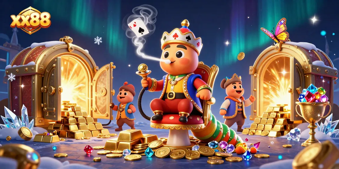 Experience exhilarating gameplay at xx88 with golden treasures and interactive characters in a vibrant casino world.