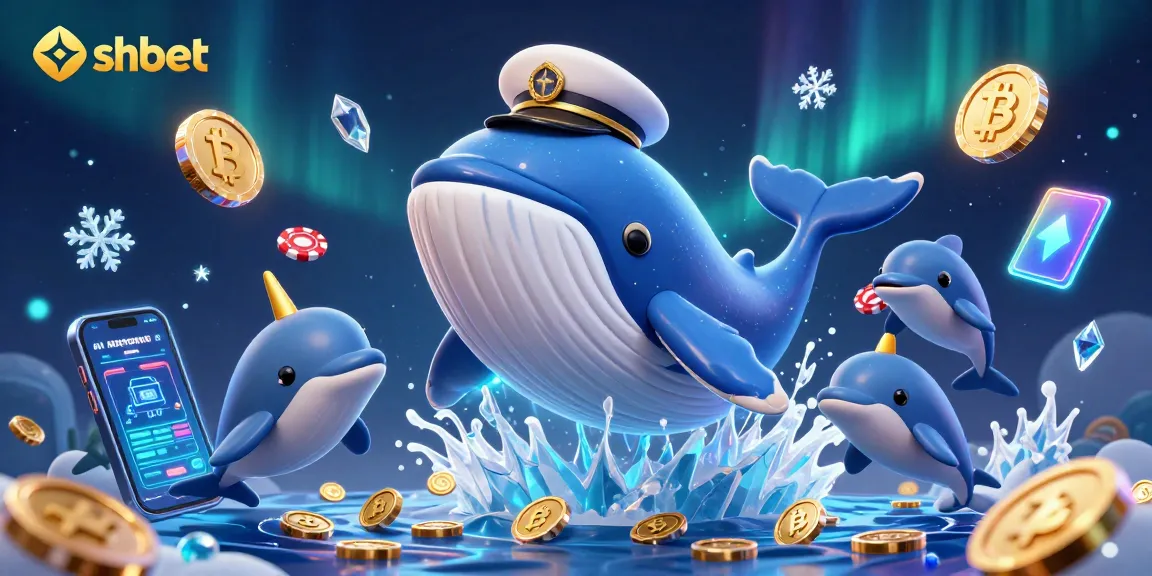 Engage with the shbet casino experience featuring vibrant whales, dolphins, and crypto elements.