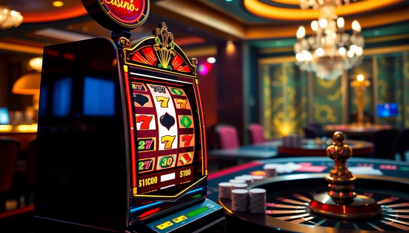 Engaging scene showing a vibrant slot777 login experience with dynamic casino elements.
