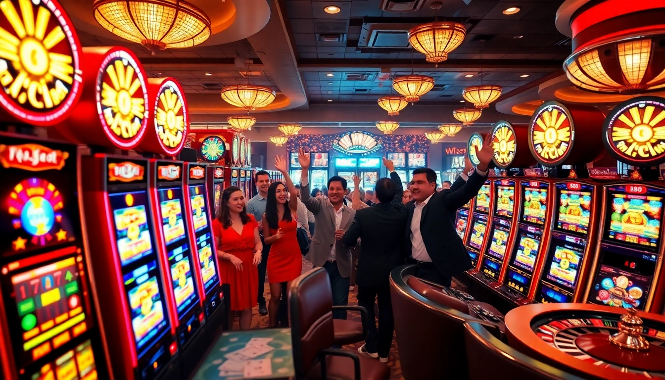 Celebrate winnings on slot gacor machines with vibrant colors and thrilling gameplay.